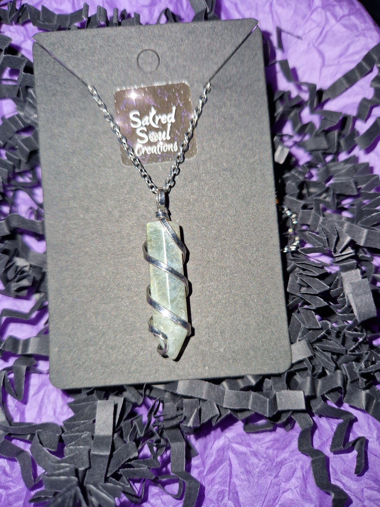 Labradorite Point Pendant