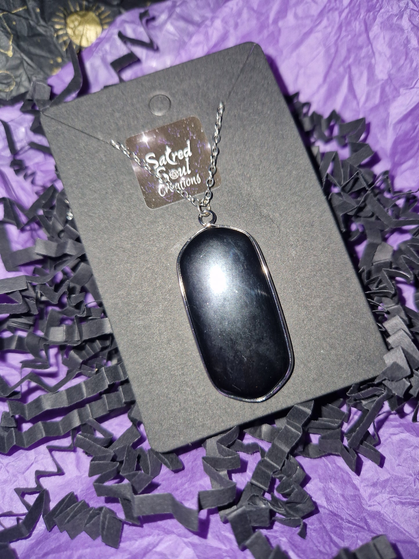 Black Obsidian Pendant