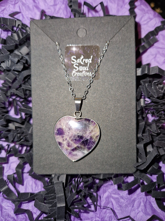 Dream Amethyst Heart Pendant